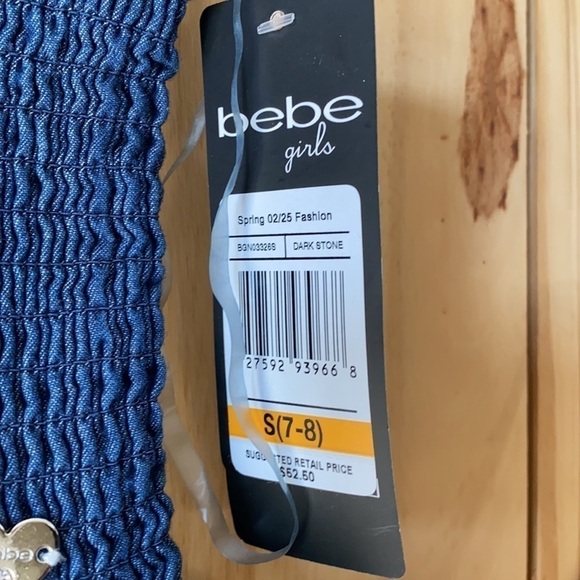 𝅺bebe Girls Super Flare Dark stone Jumpsuit NWT - Picture 3 of 9